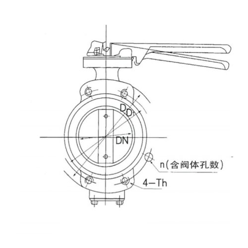 船用中心手柄手动蝶阀